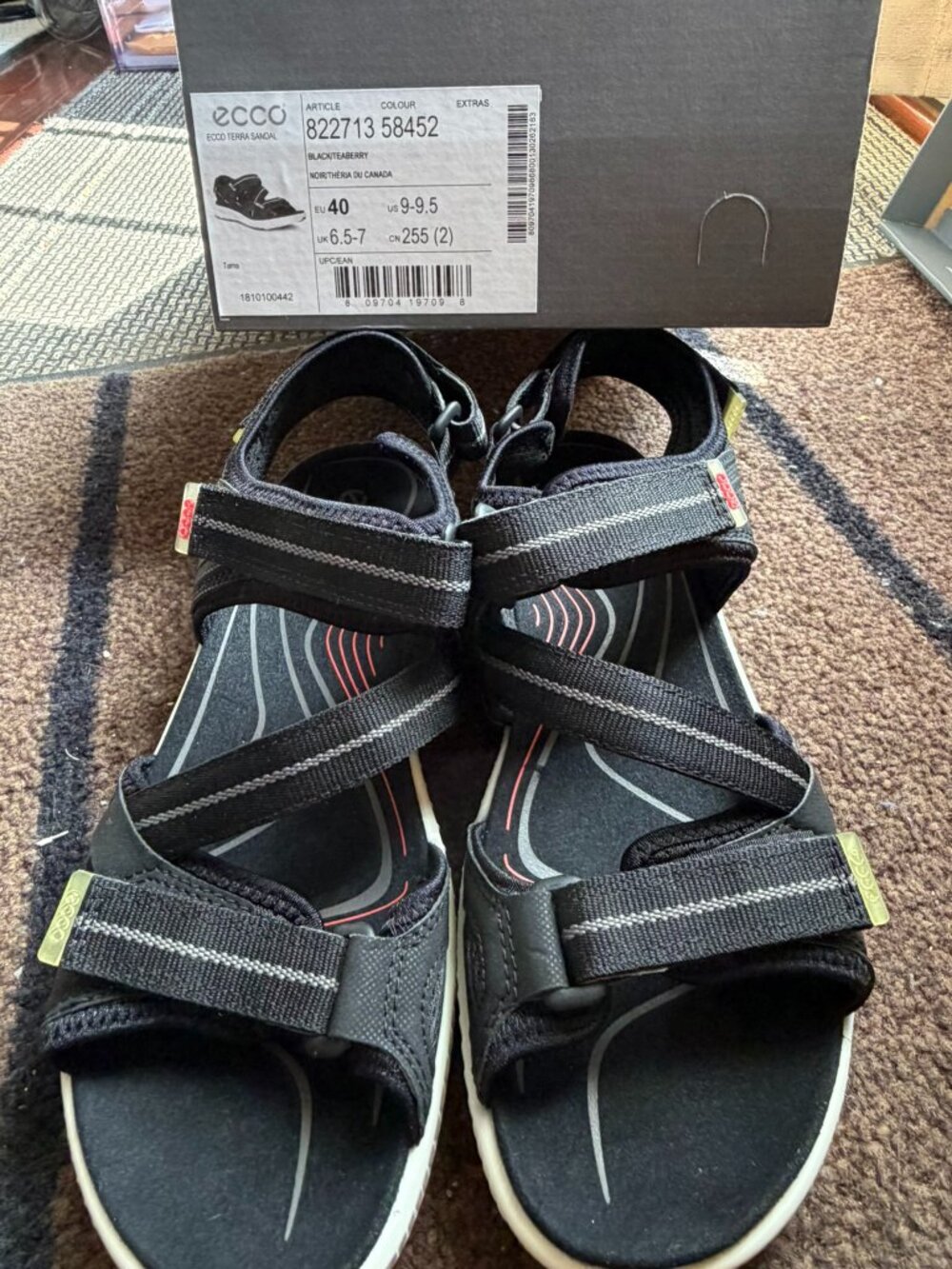 NEW Ecco Terra Sandal in BOX! Size EU 40 (9-9.5 US)